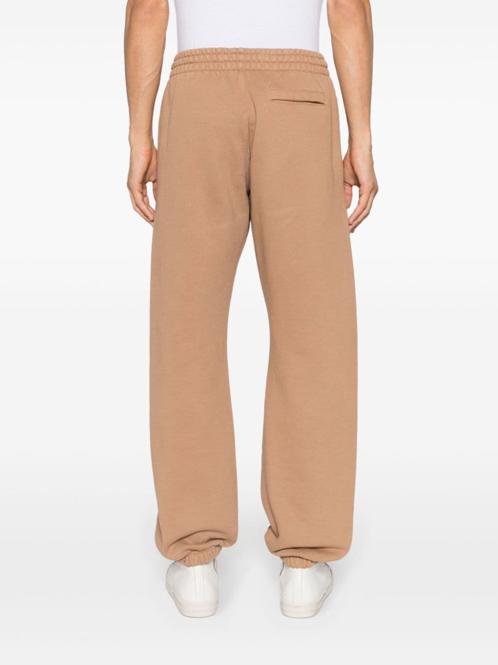 logo-print cotton track pants - 4