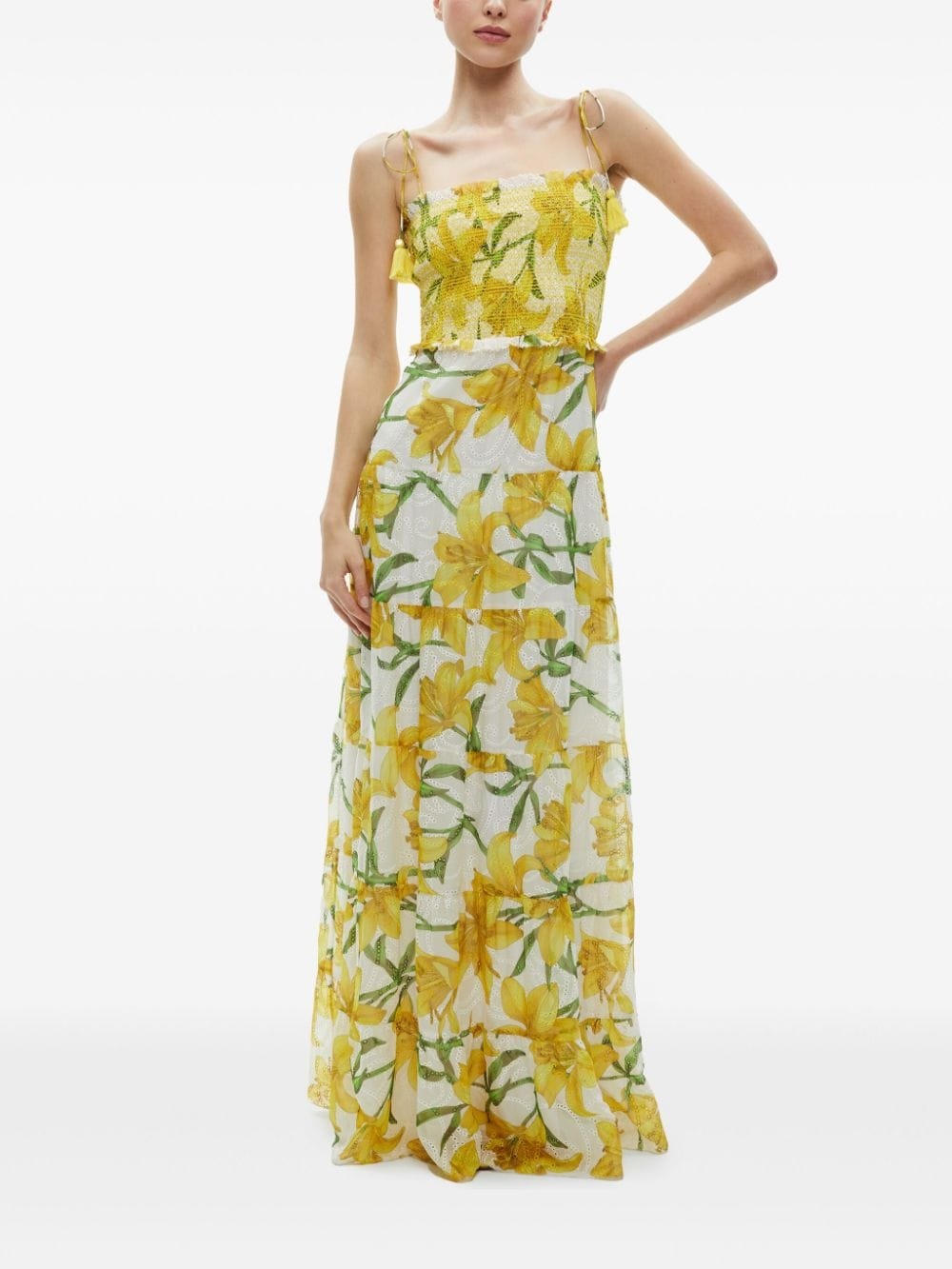 Marna floral-print maxi dress - 4