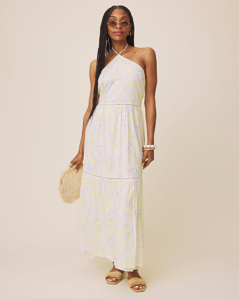 Splendid Lia Lemon Maxi Dress outlook