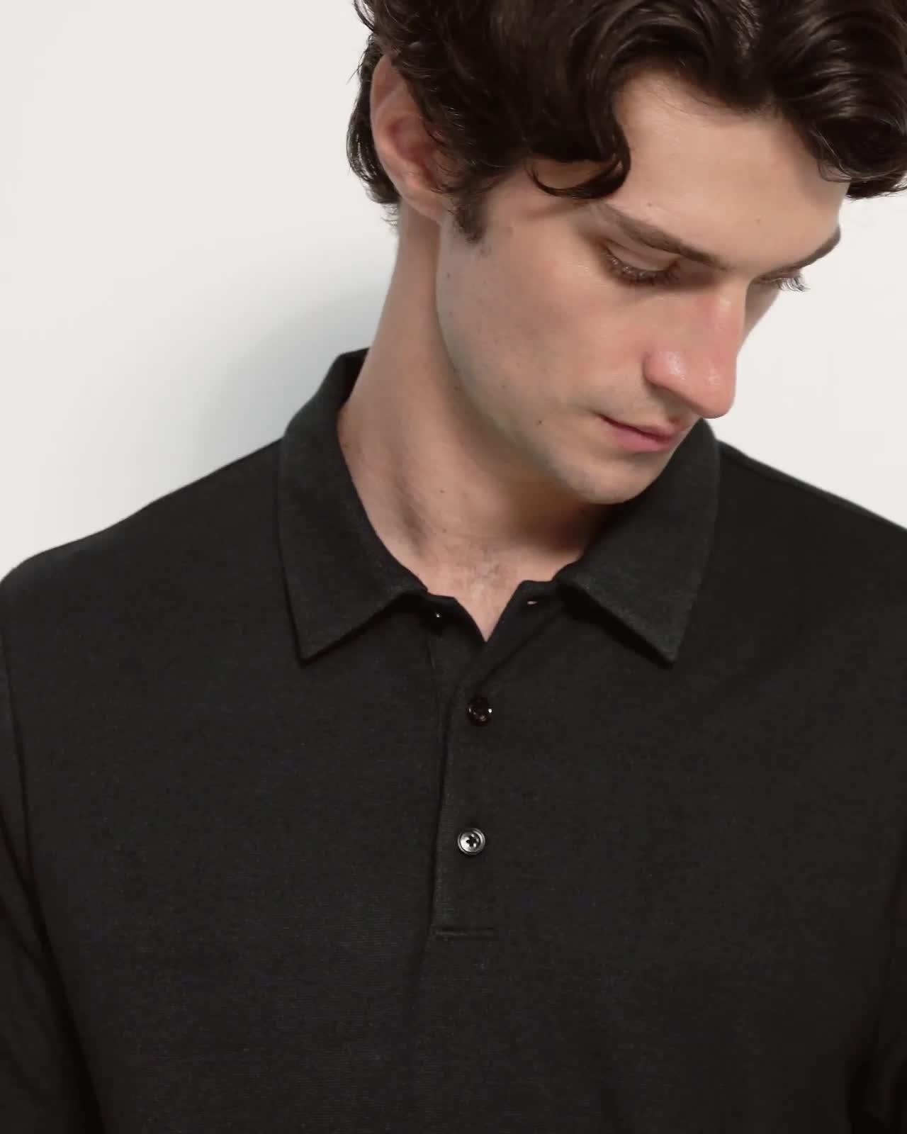 Bron Polo Shirt in Anemone Modal Jersey - 7