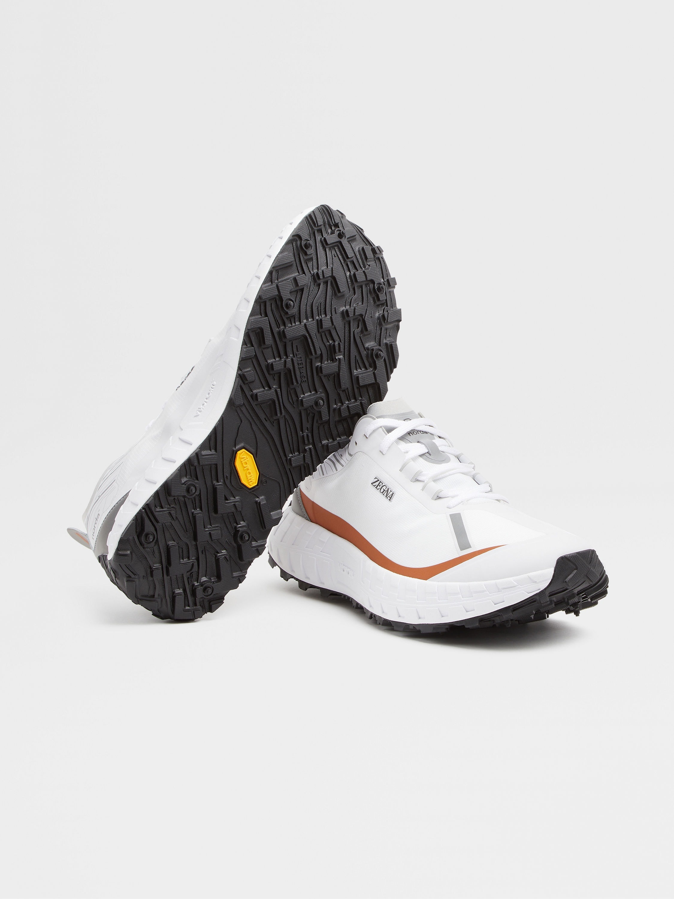 ZEGNA X NORDA™ 001 WHITE TECHNICAL FABRIC SNEAKERS - 2