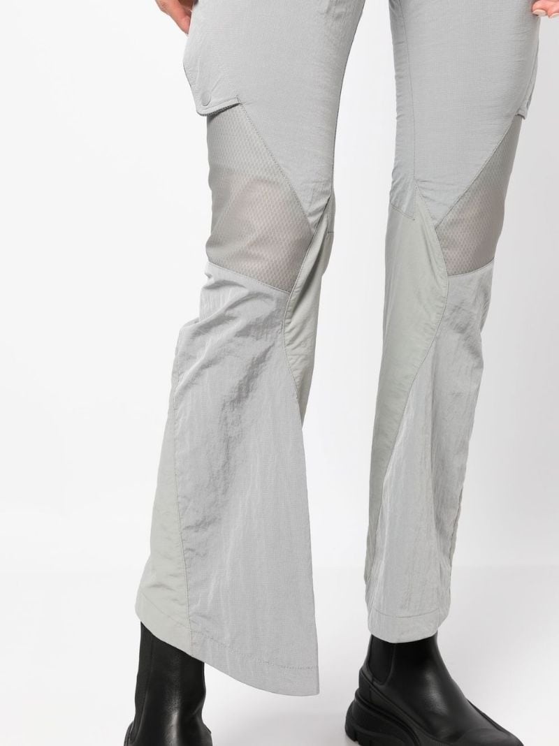 contrasting paneled cropped trousers - 5