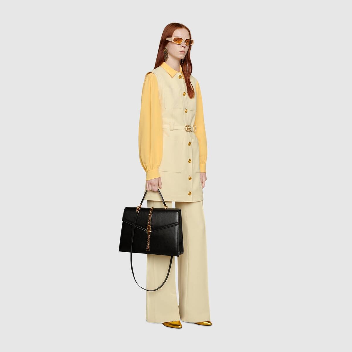 Wool silk flare pant - 2
