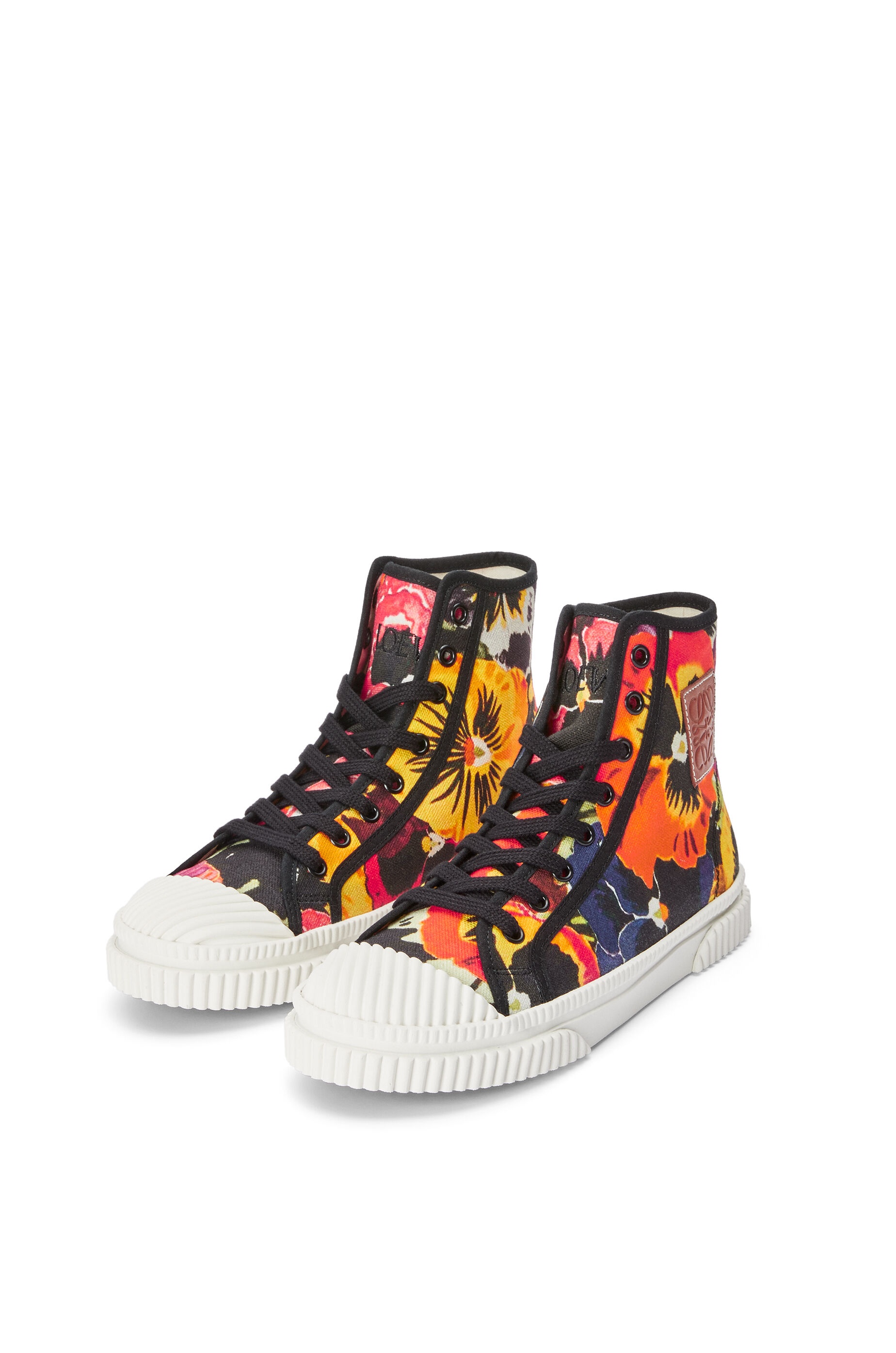 Pansies high top sneaker in canvas - 2
