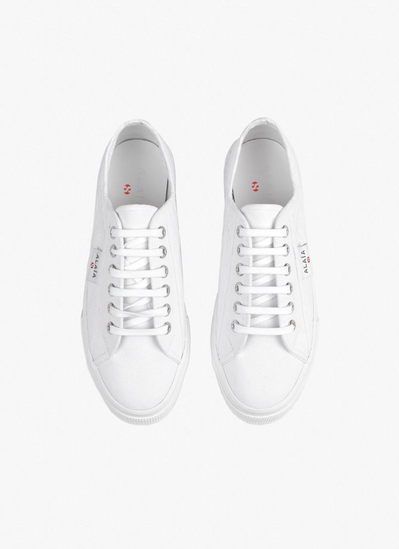 Alaïa SUPERGA PLATFORM SNEAKERS IN COTTON outlook