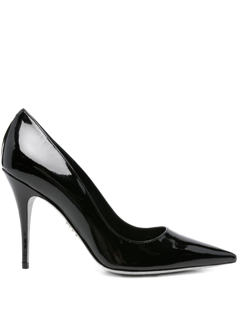100mm pointed-toe stiletto heeled pumps 1
