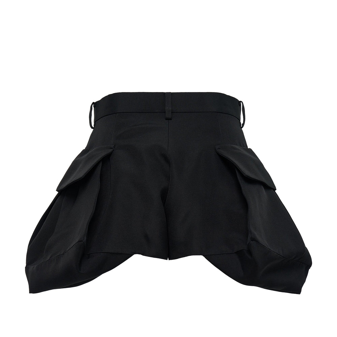 Double-Faced Silk Cotton Shorts - 2
