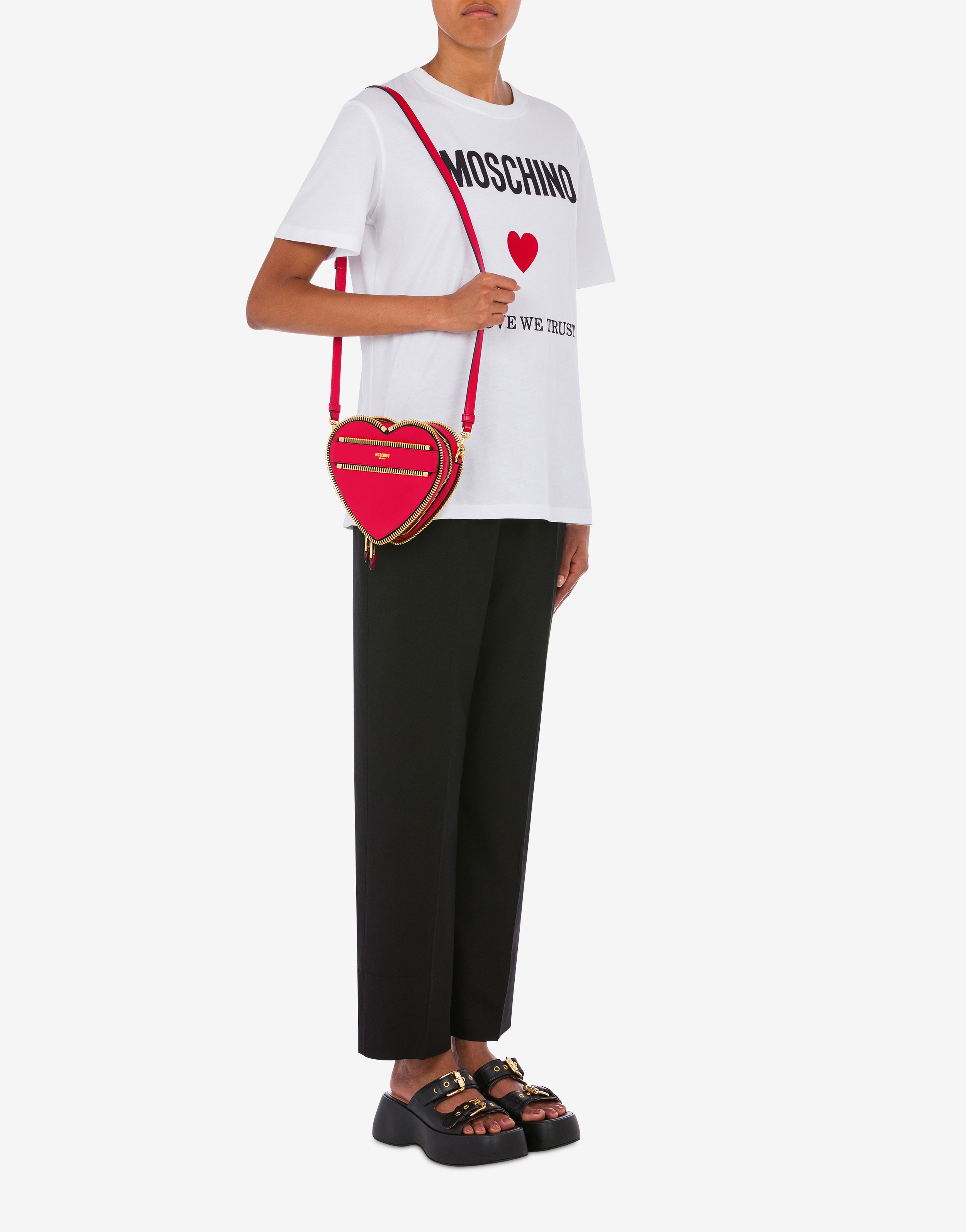 MOSCHINO RIDER HEART-SHAPED BAG - 5