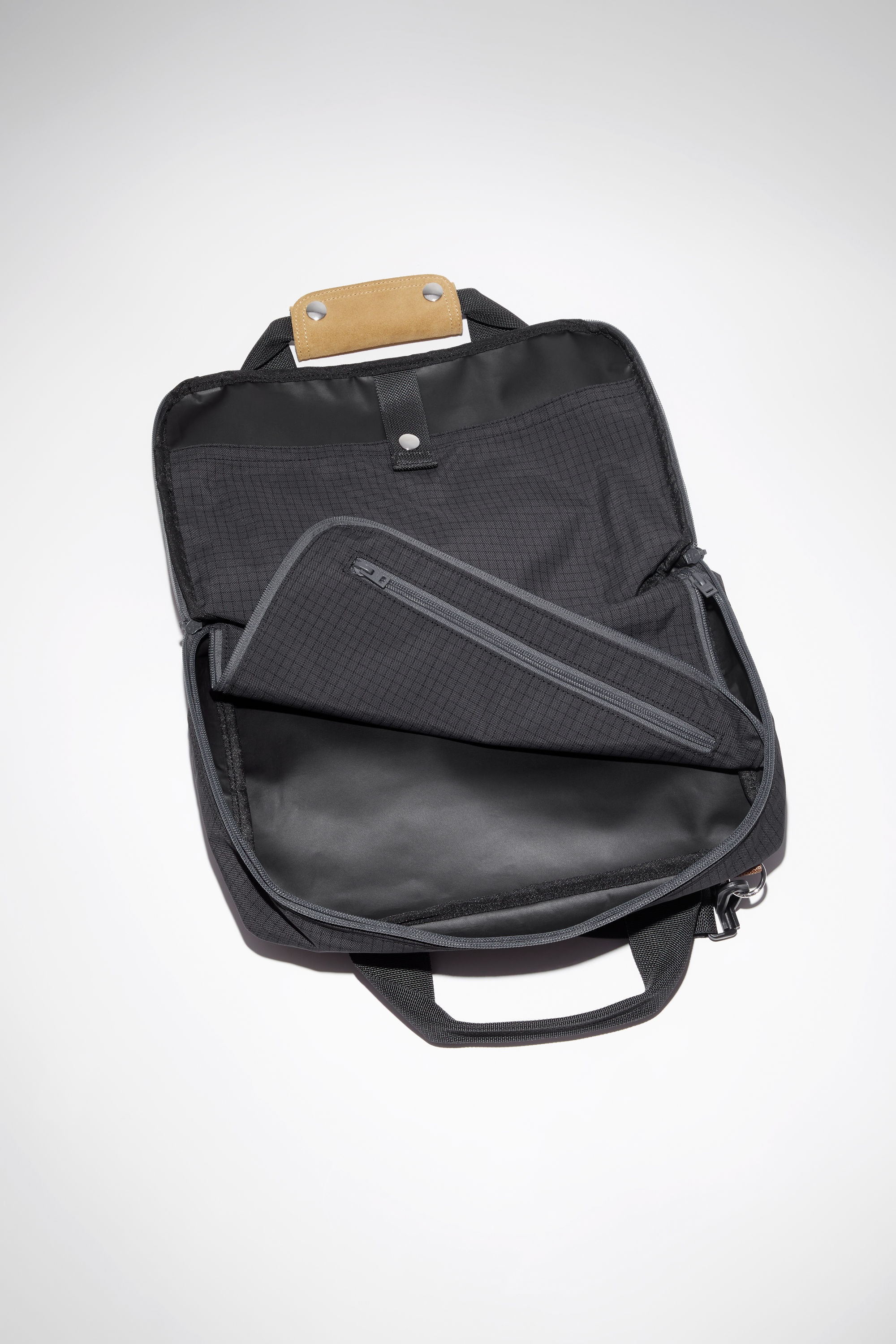 Nylon laptop bag - Black - 5