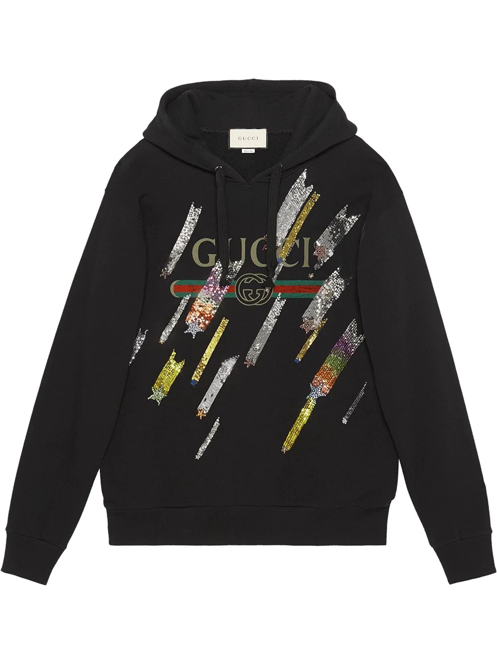 Gucci logo sweatshirt with shooting stars - 1