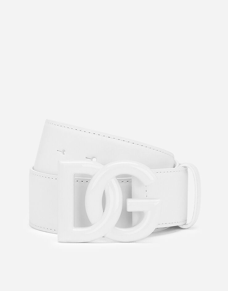 Leather DG logo belt - 1