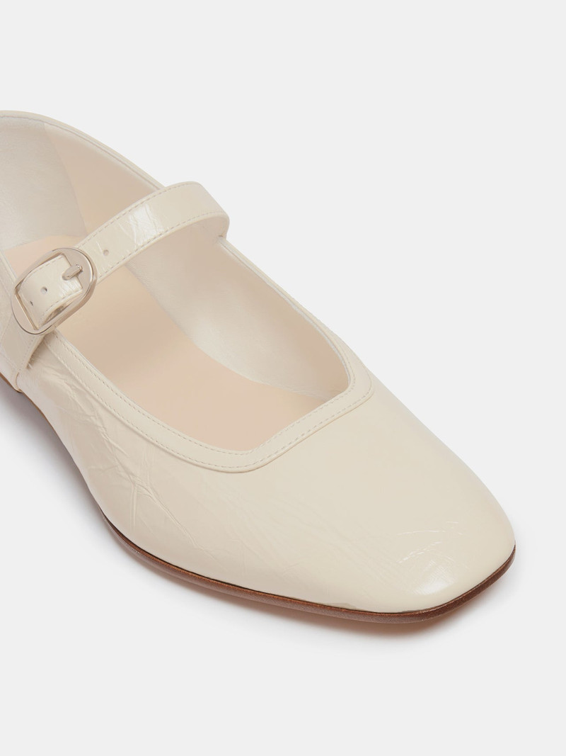 Ballet Mary Jane / Ecru Naplack Leather 4