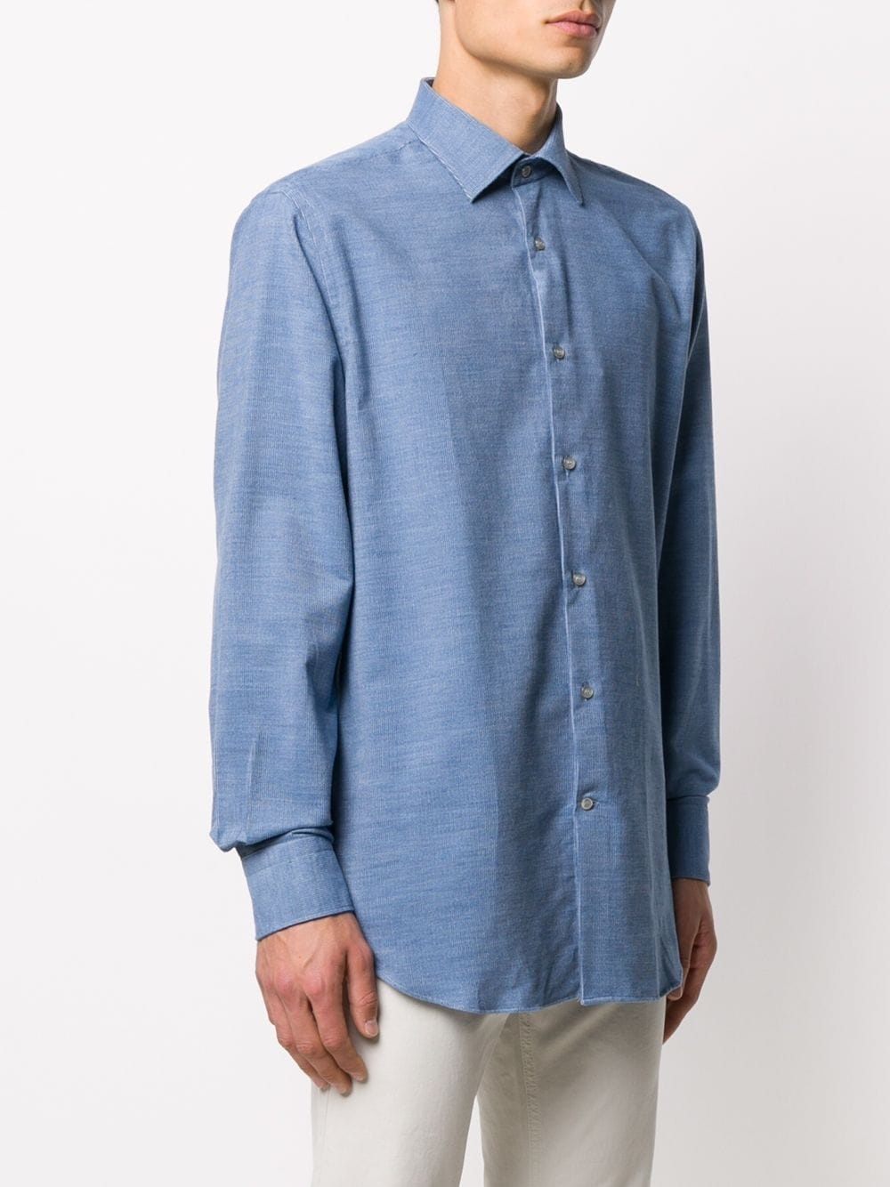 long sleeved chambray shirt  - 3