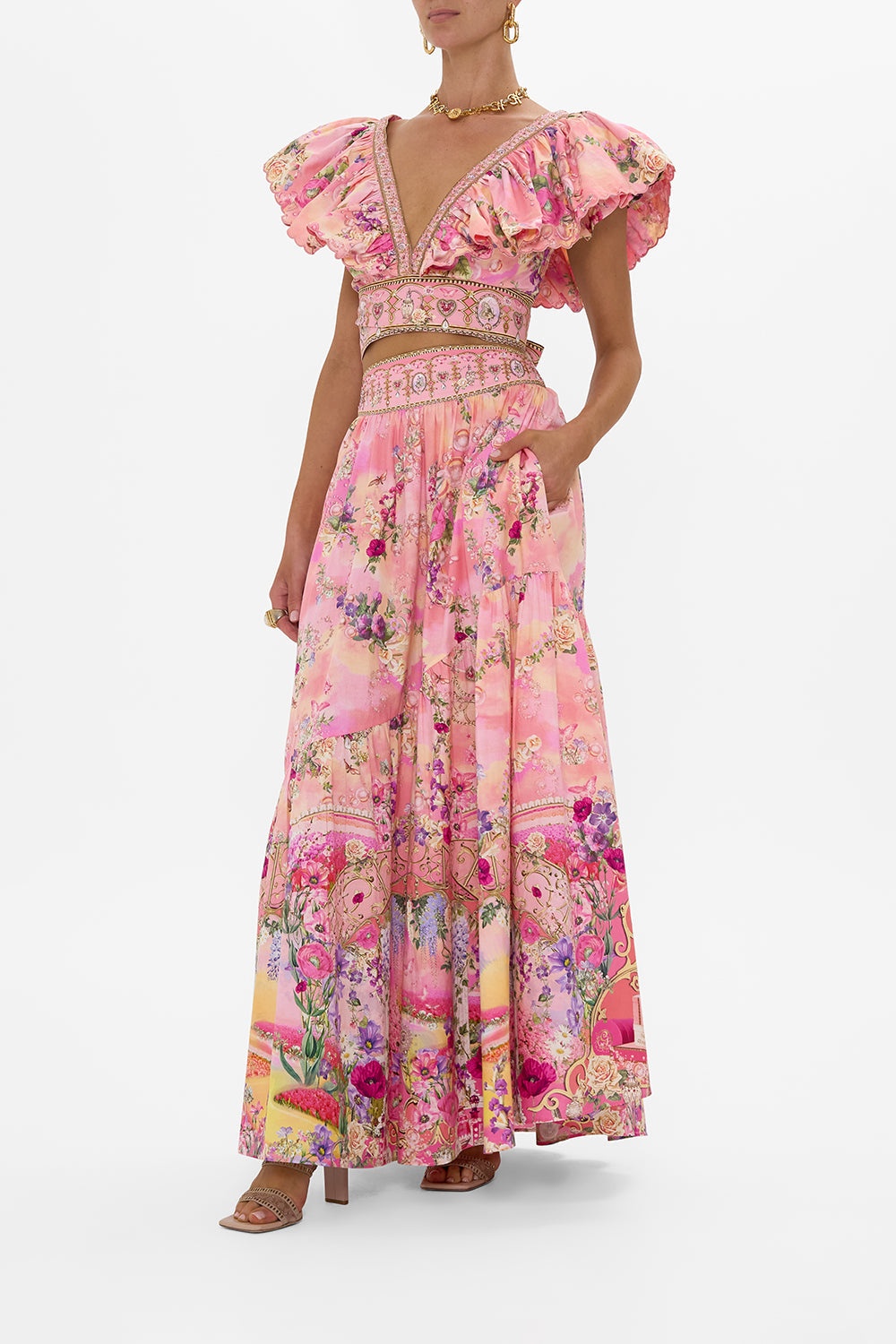 SKIRT WITH SHAPED SEAM - 4