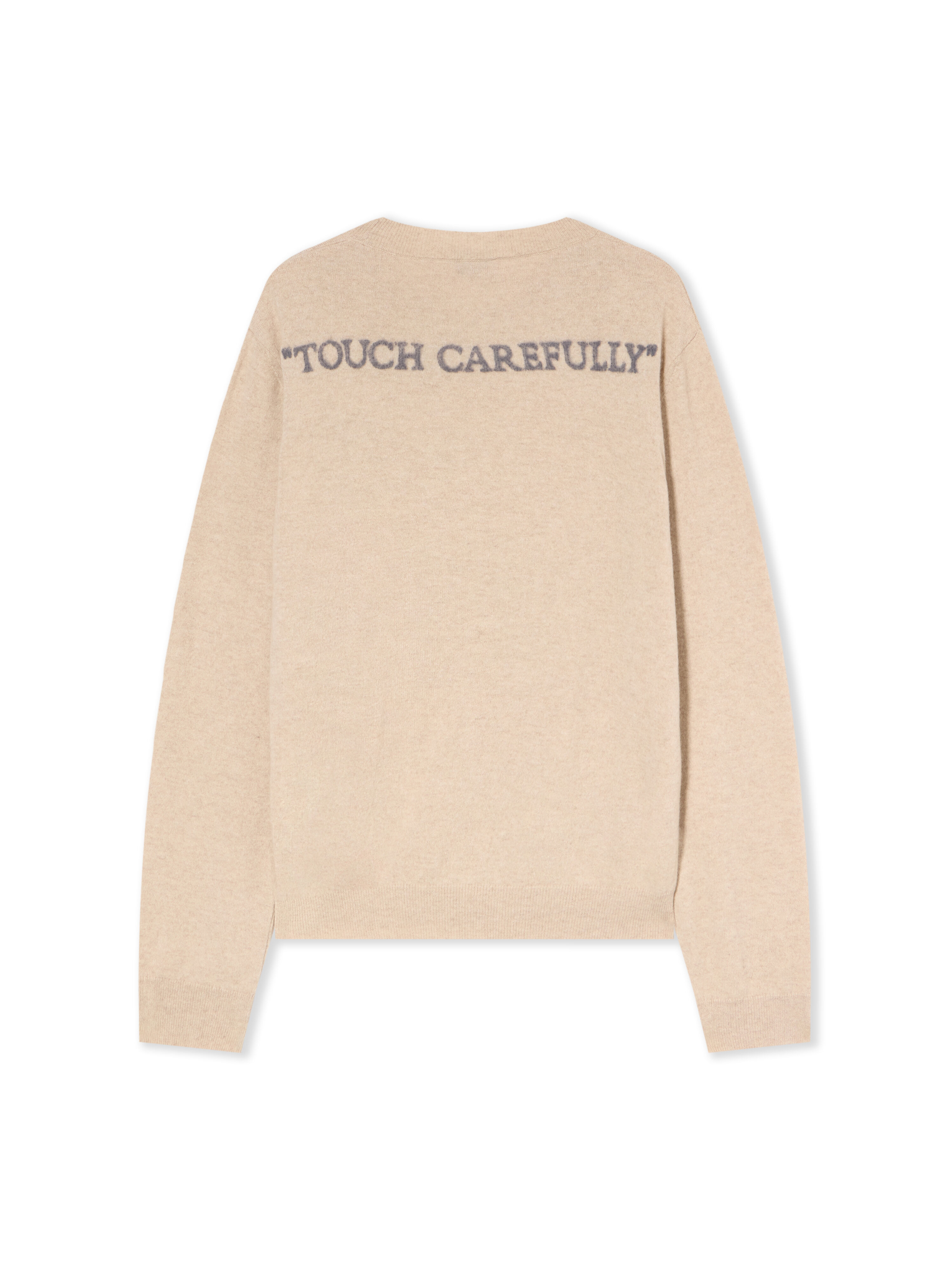 Quote Knit Crewneck Logo Sweater - 2