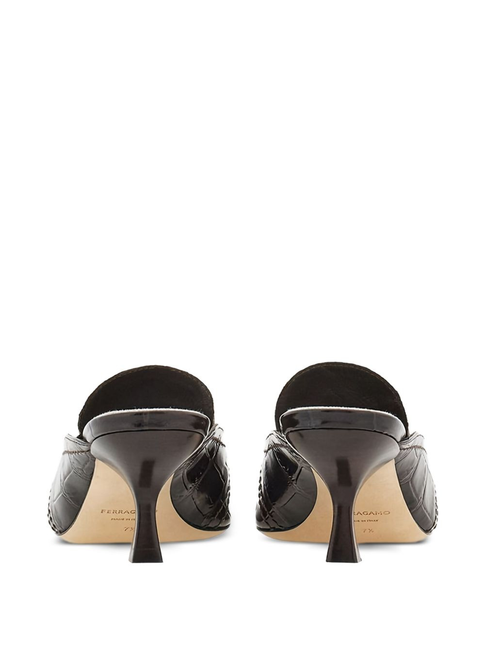 crocodile-effect mules - 3