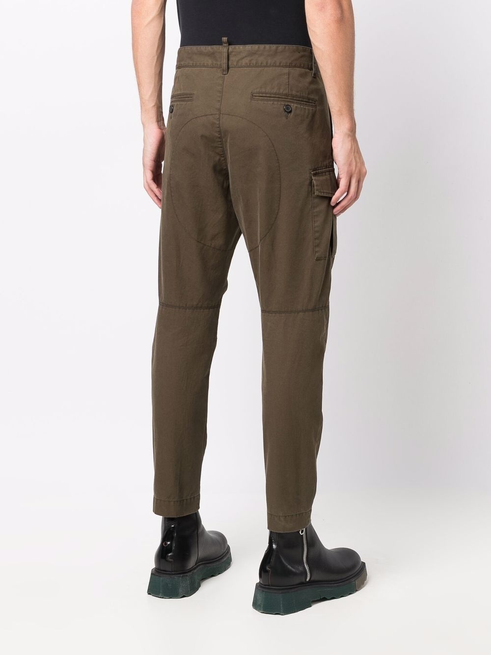 panelled cargo-pocket trousers - 4