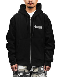 Stüssy Superior Quality Zip Hoodie Black | likelihood