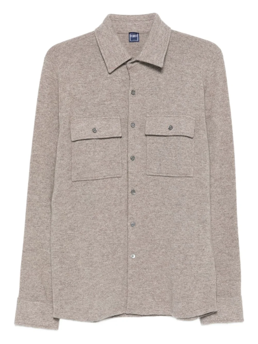 cashmere shirt jacket - 1