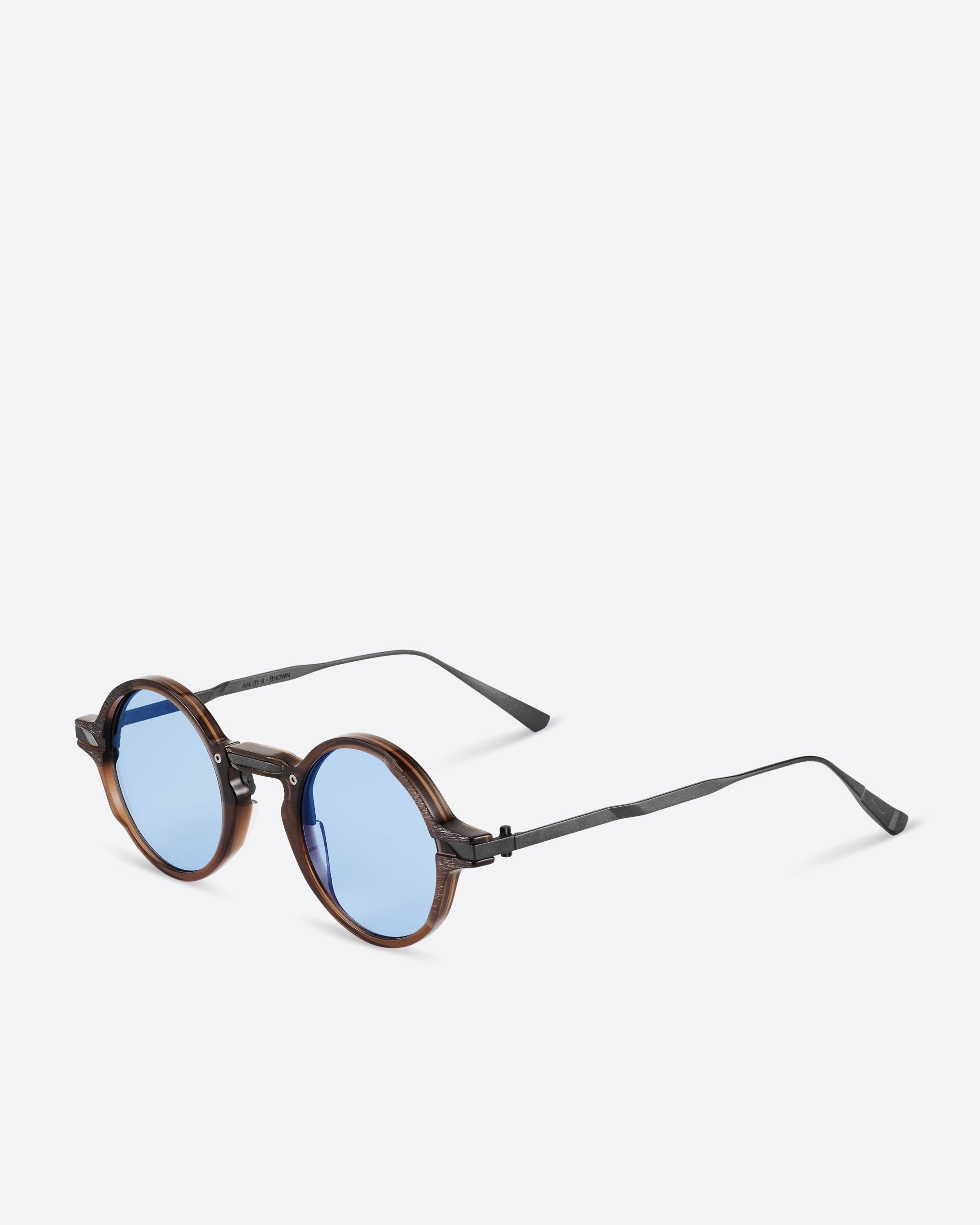 MOVITRA - Movitra – AM 01 G Brown with Flash Light Blue Lenses – Limited Edition - 2