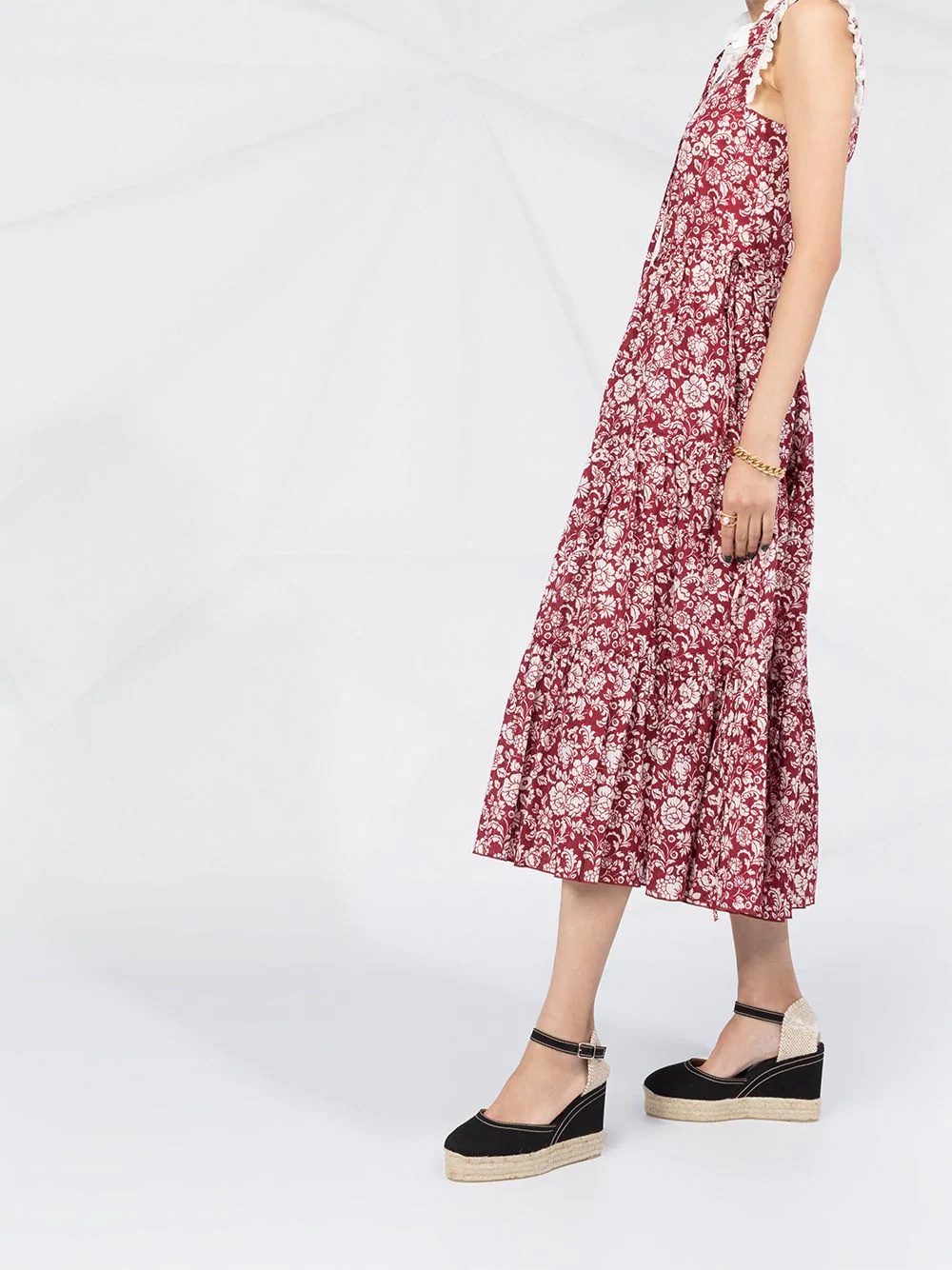 floral-print midi dress - 6