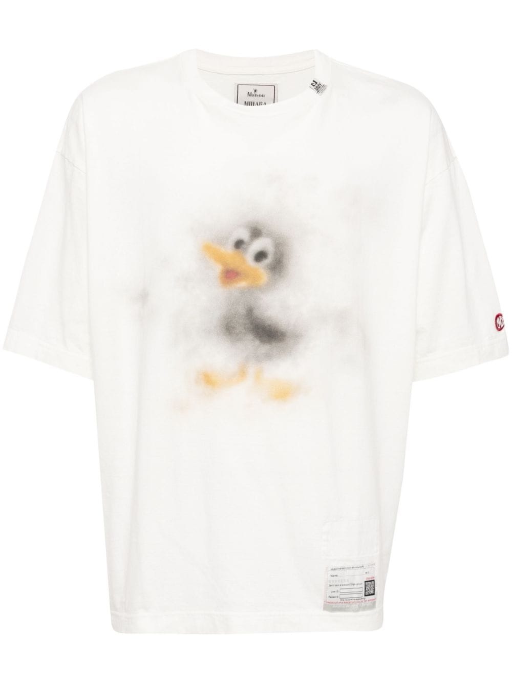 Duck-print cotton T-shirt - 1