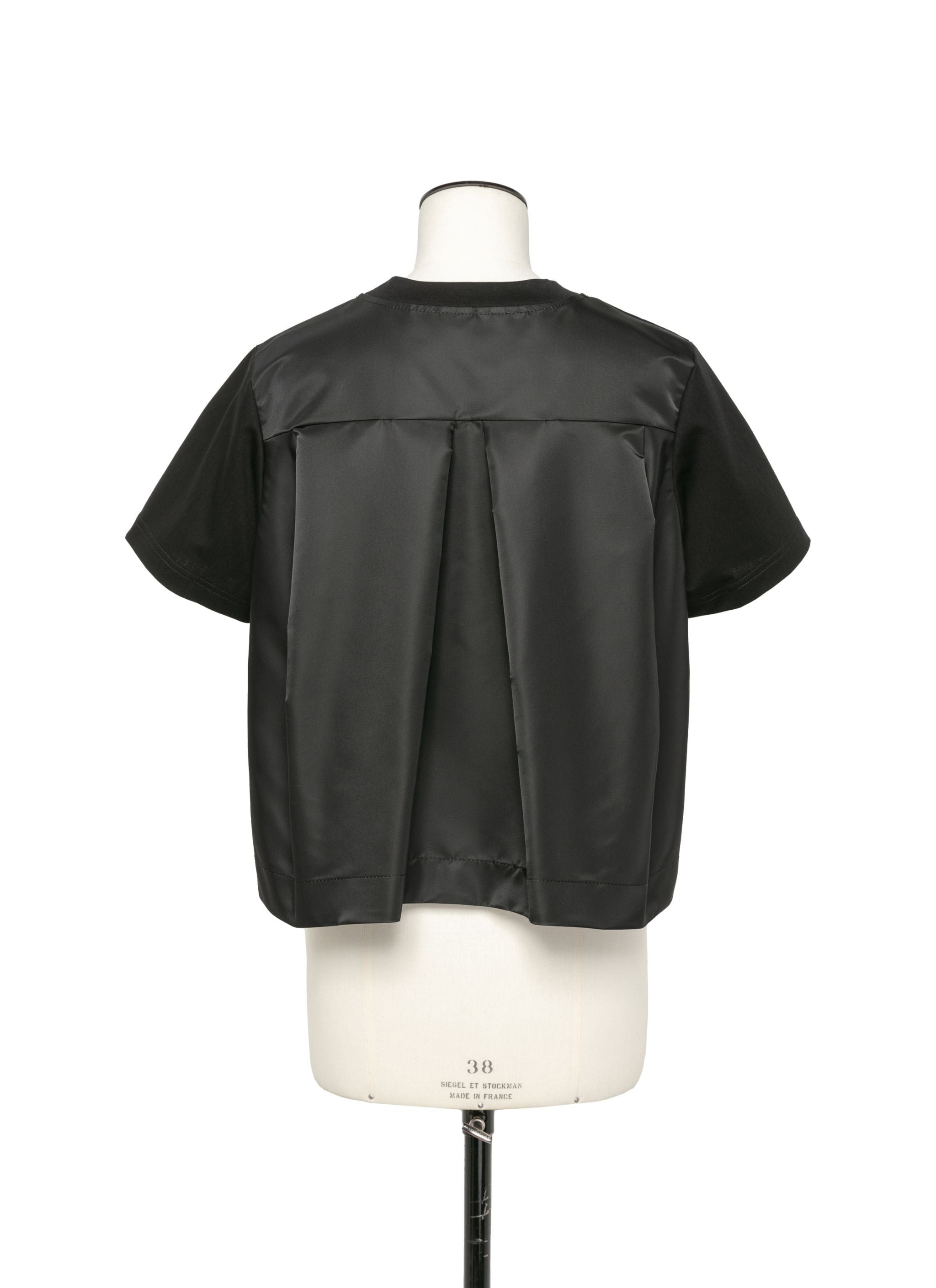 Nylon Twill Mix Cotton Jersey T-Shirt - 3
