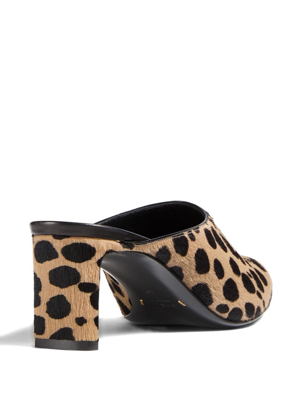 100mm Colt spotted heeled mules - 4