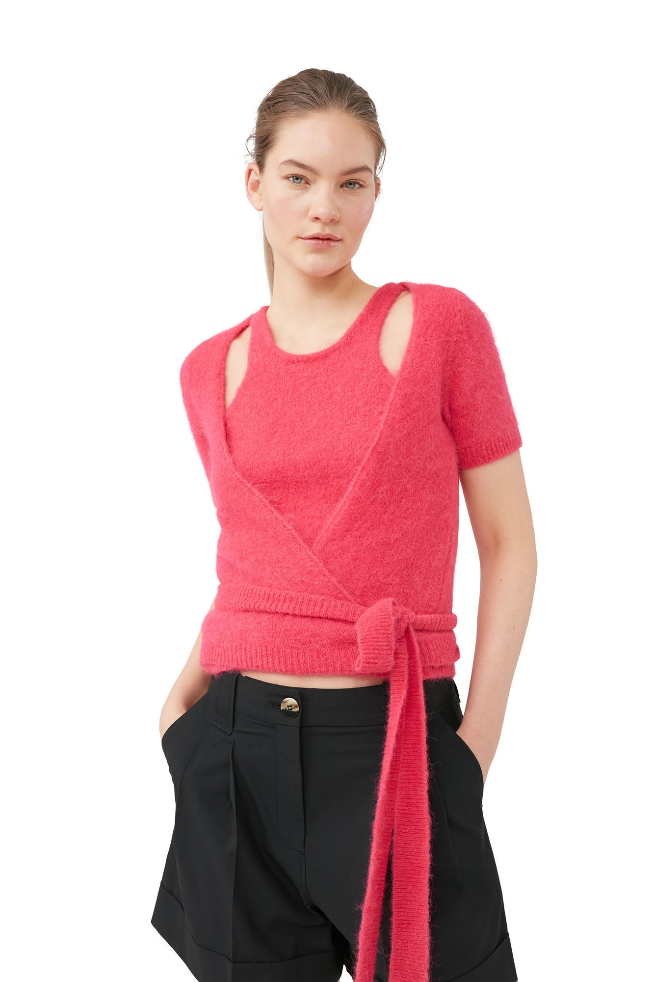 DRAPEY MELANGE SHORTS - 5