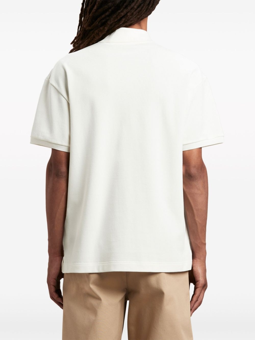 logo-print cotton polo shirt - 5
