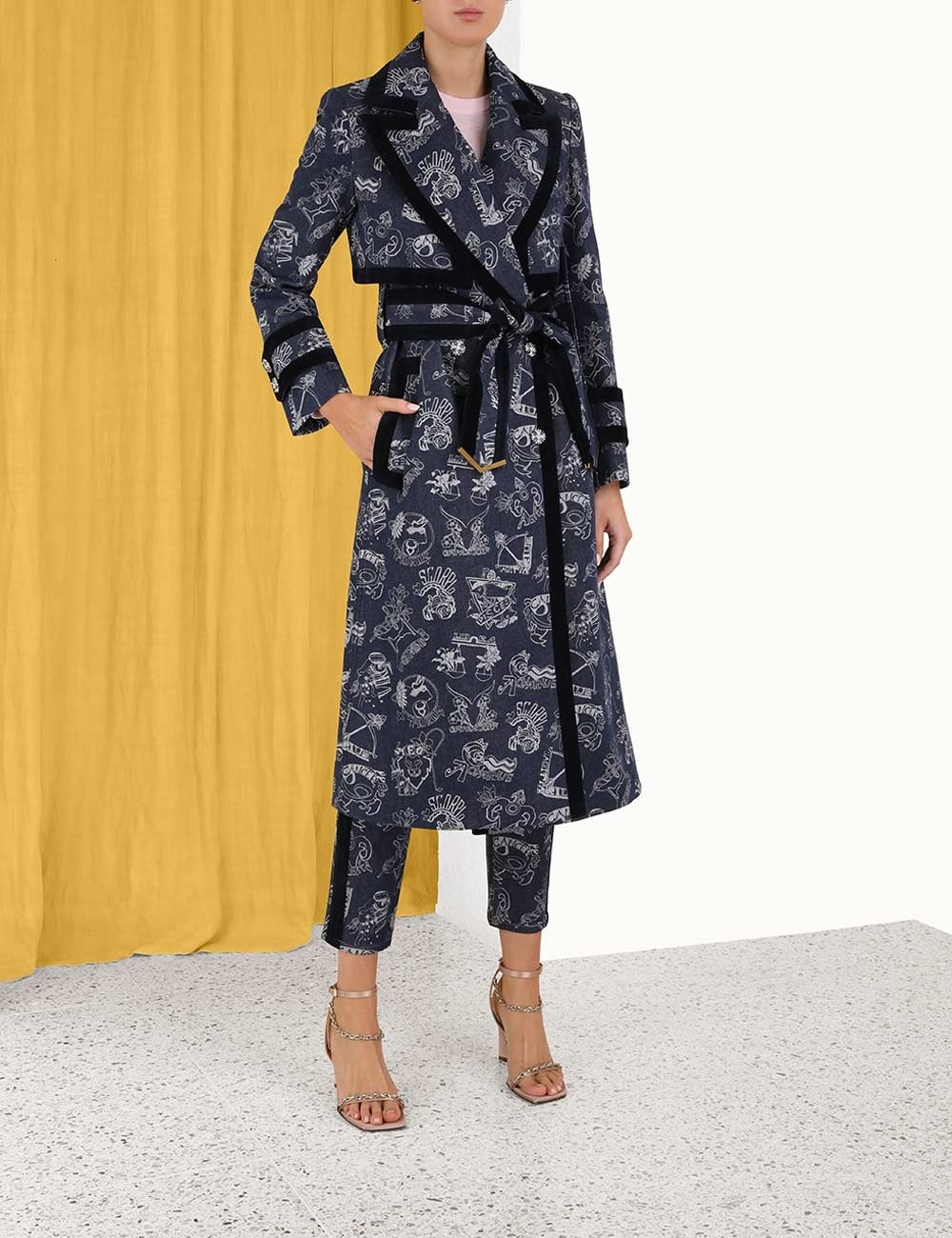 KALEIDOSCOPE DENIM TRENCH - 5