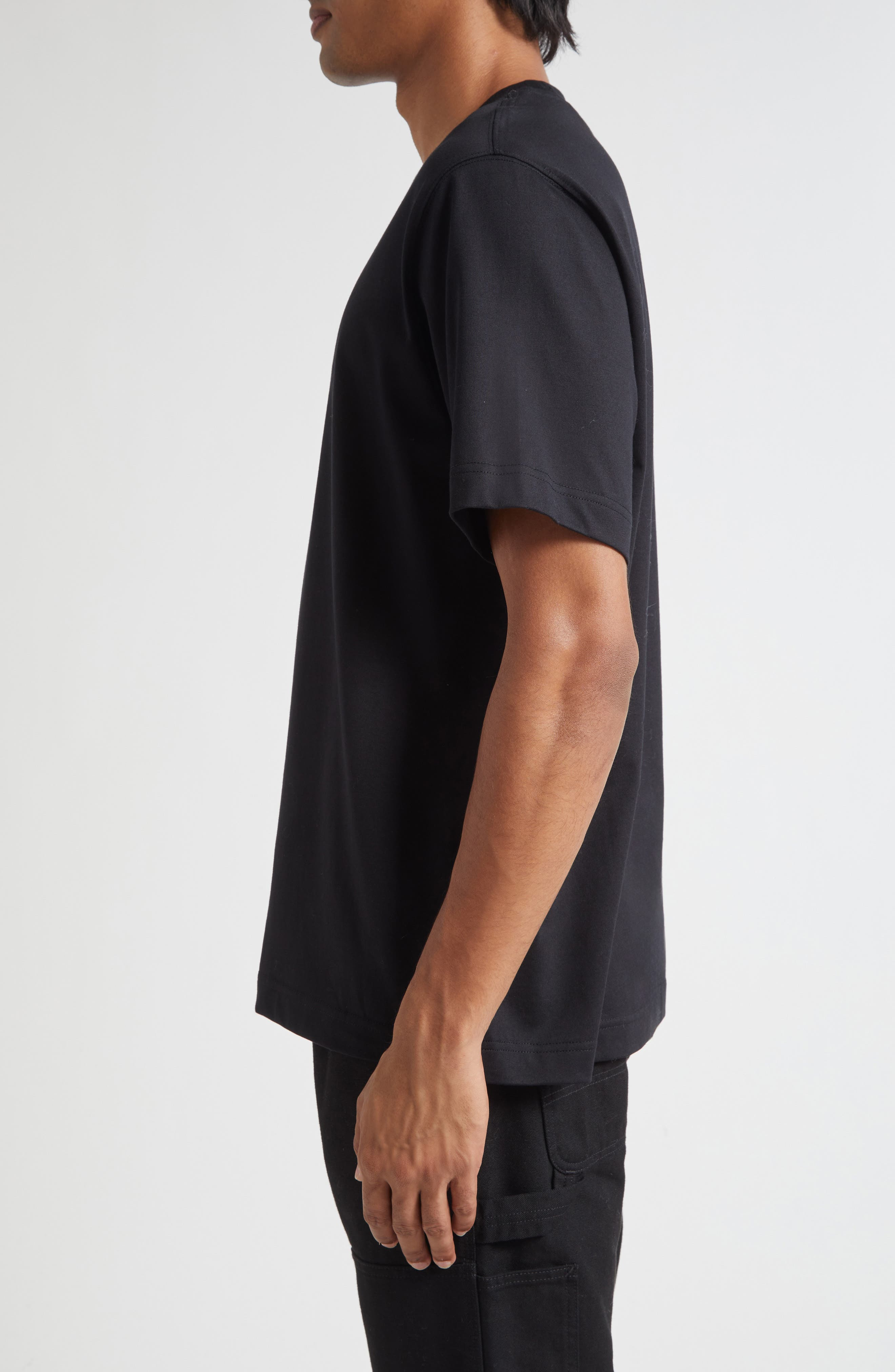 burberry Seth EKD Cotton Jersey T-Shirt in Black at Nordstrom - 3