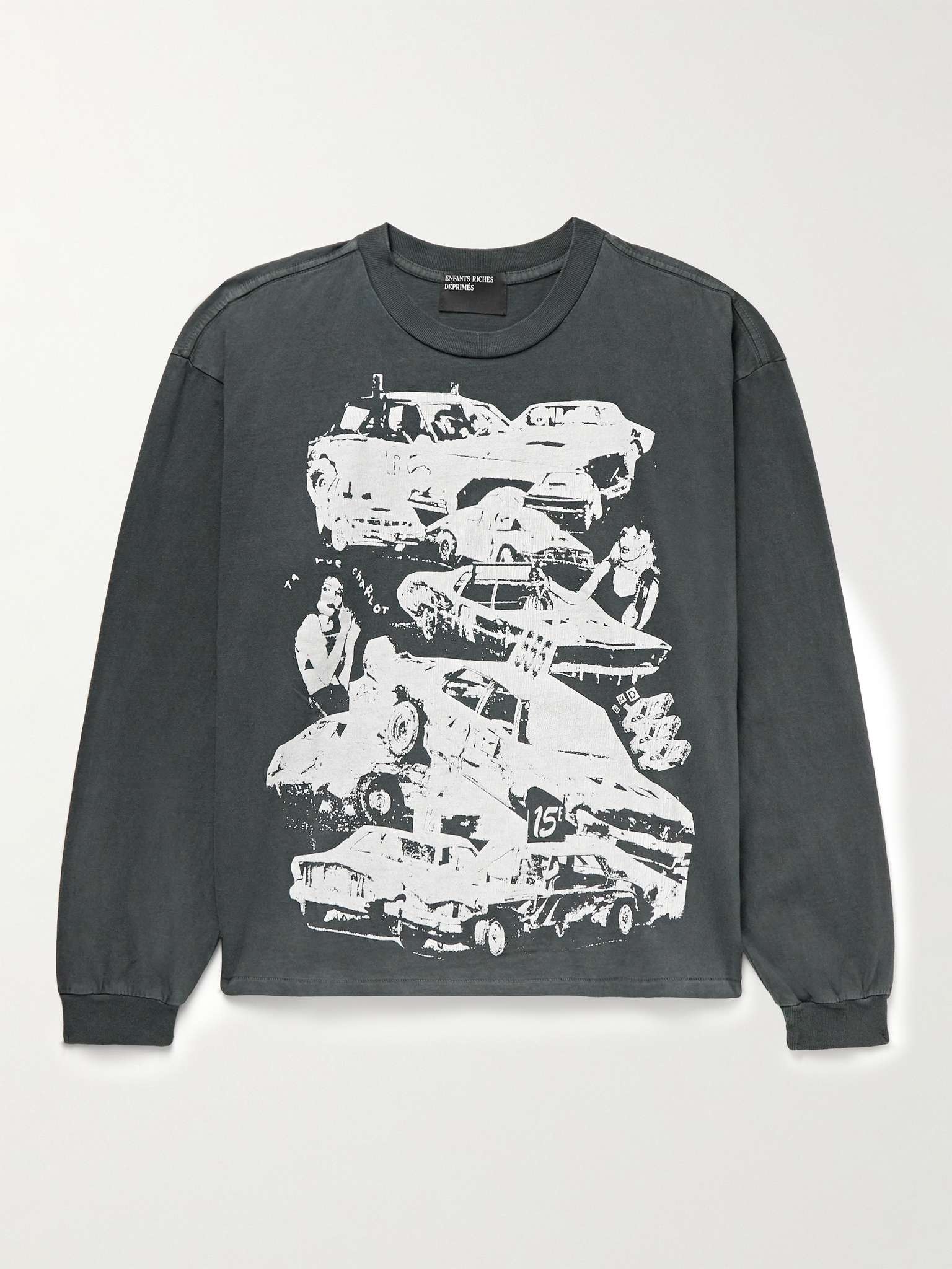 Demolition Derby Printed Cotton-Jersey T-Shirt - 1