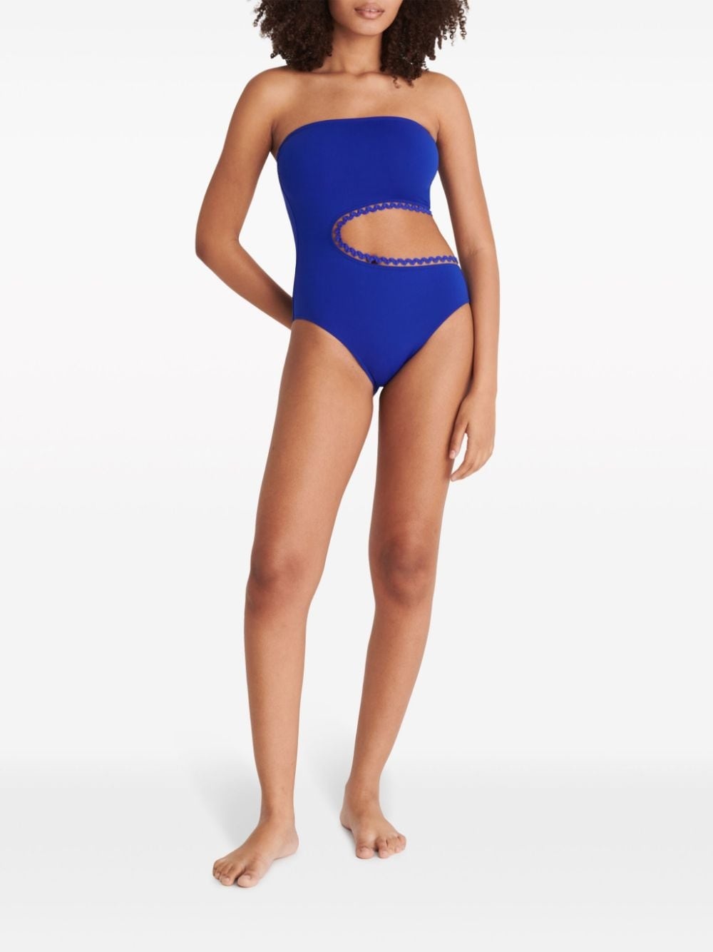 Dancing one-piece bustier swimsuit - 3