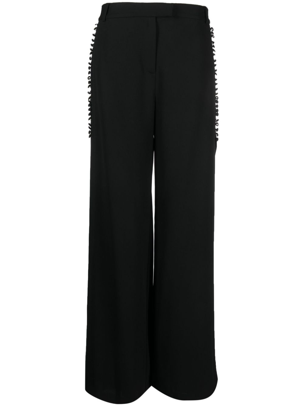 Blossom pleated wide-leg trousers - 1