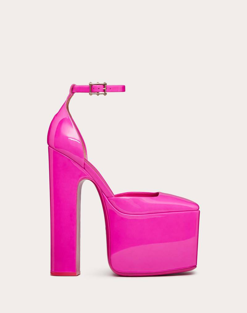 VALENTINO GARAVANI DISCOBOX PATENT LEATHER PLATFORM PUMP 180MM 1