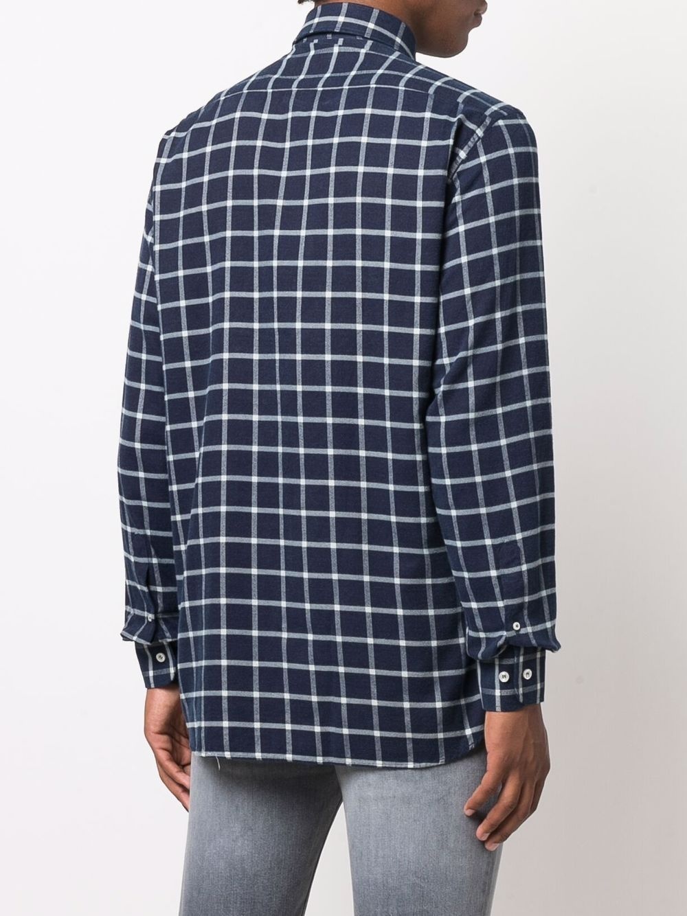 plaid-check print shirt - 4