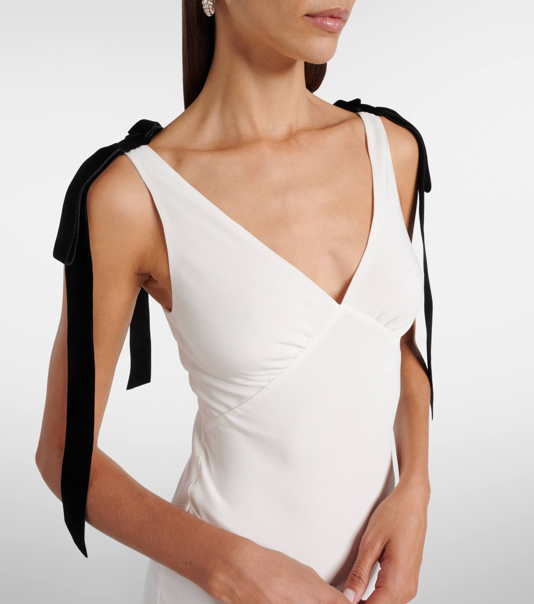 Silk crêpe maxi dress - 4