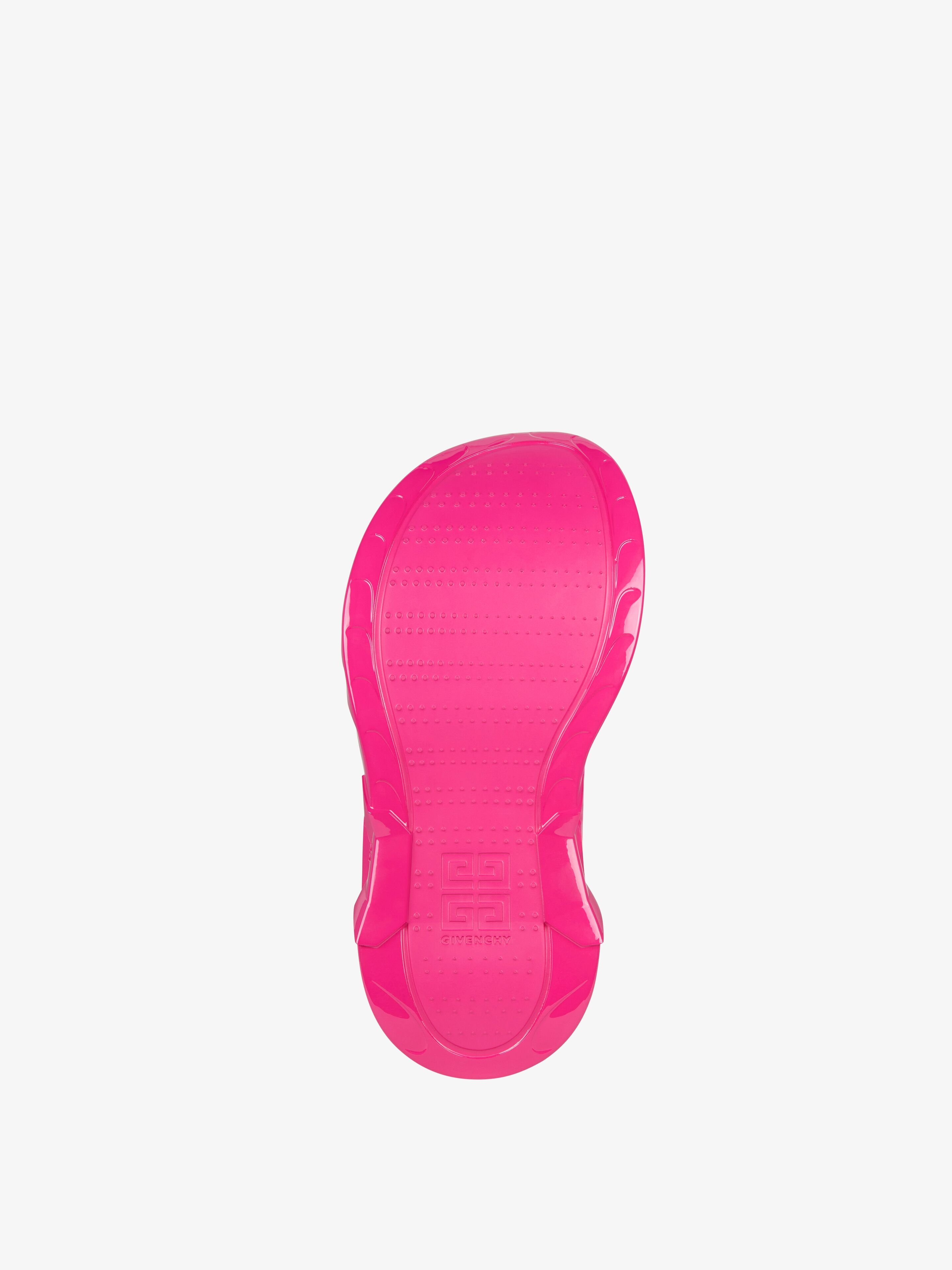 MARSHMALLOW WEDGE SANDALS IN RUBBER - 5
