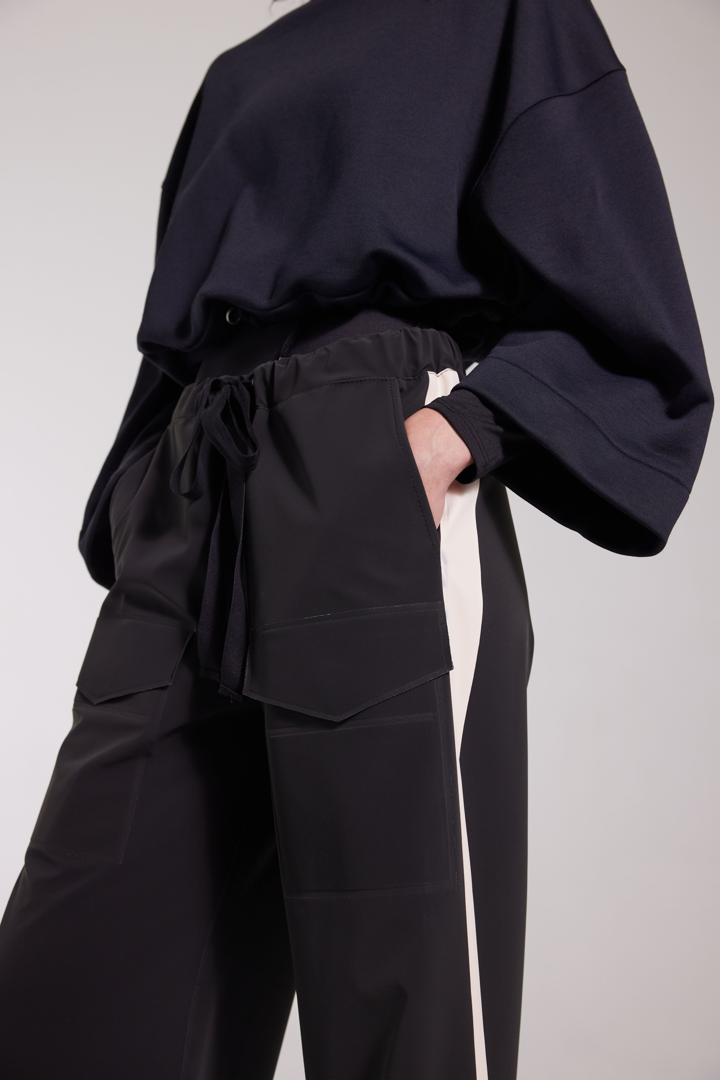 Jarla Stripe Trousers Black - 4
