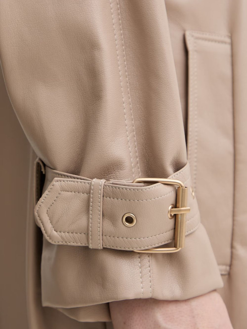double-breasted belted trench coat 5