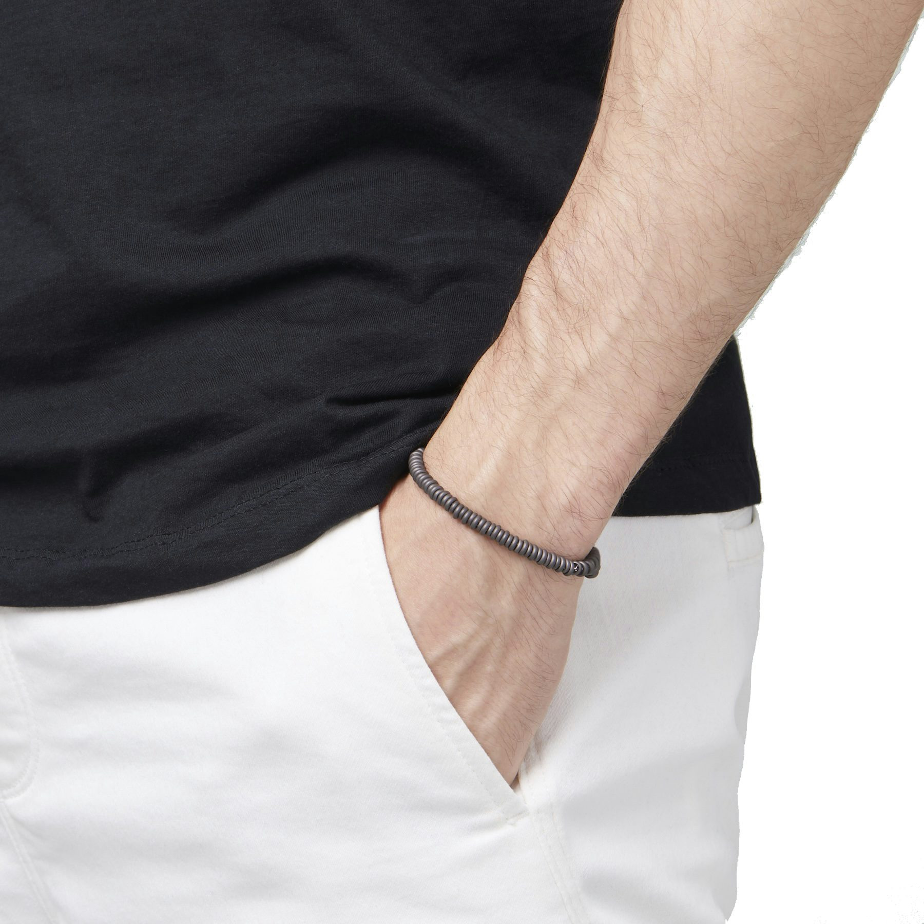 TITANIUM RONDELLE BRACELET - 4
