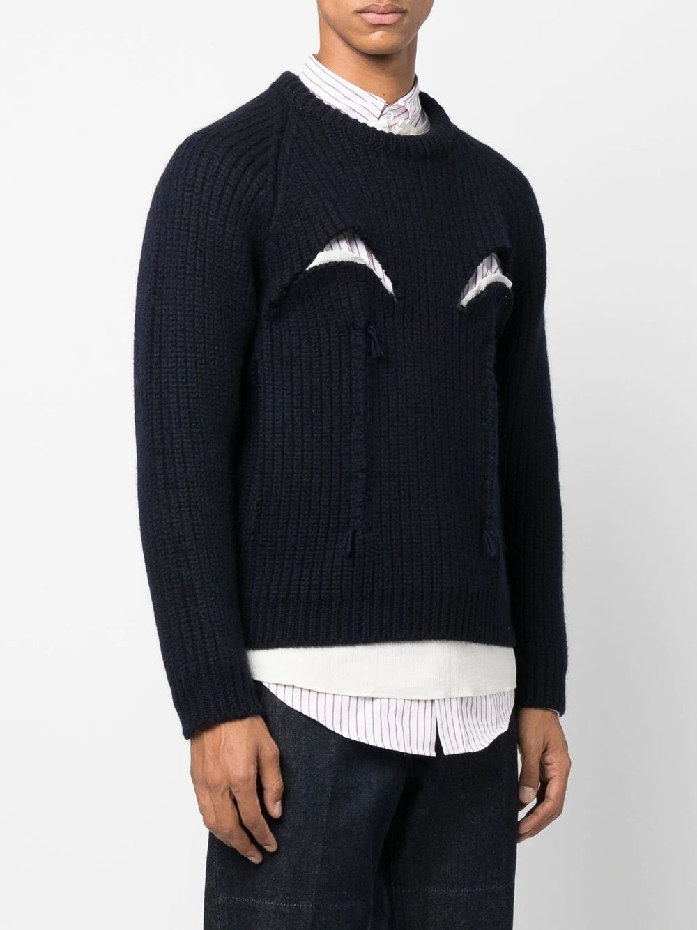 chunky-knit cut-out jumper - 4