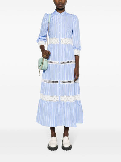 Sandro floral-lace cotton maxi dress outlook
