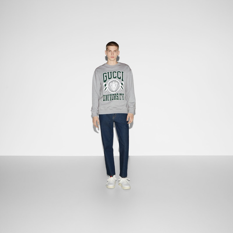 GUCCI Cotton jersey printed sweatshirt outlook