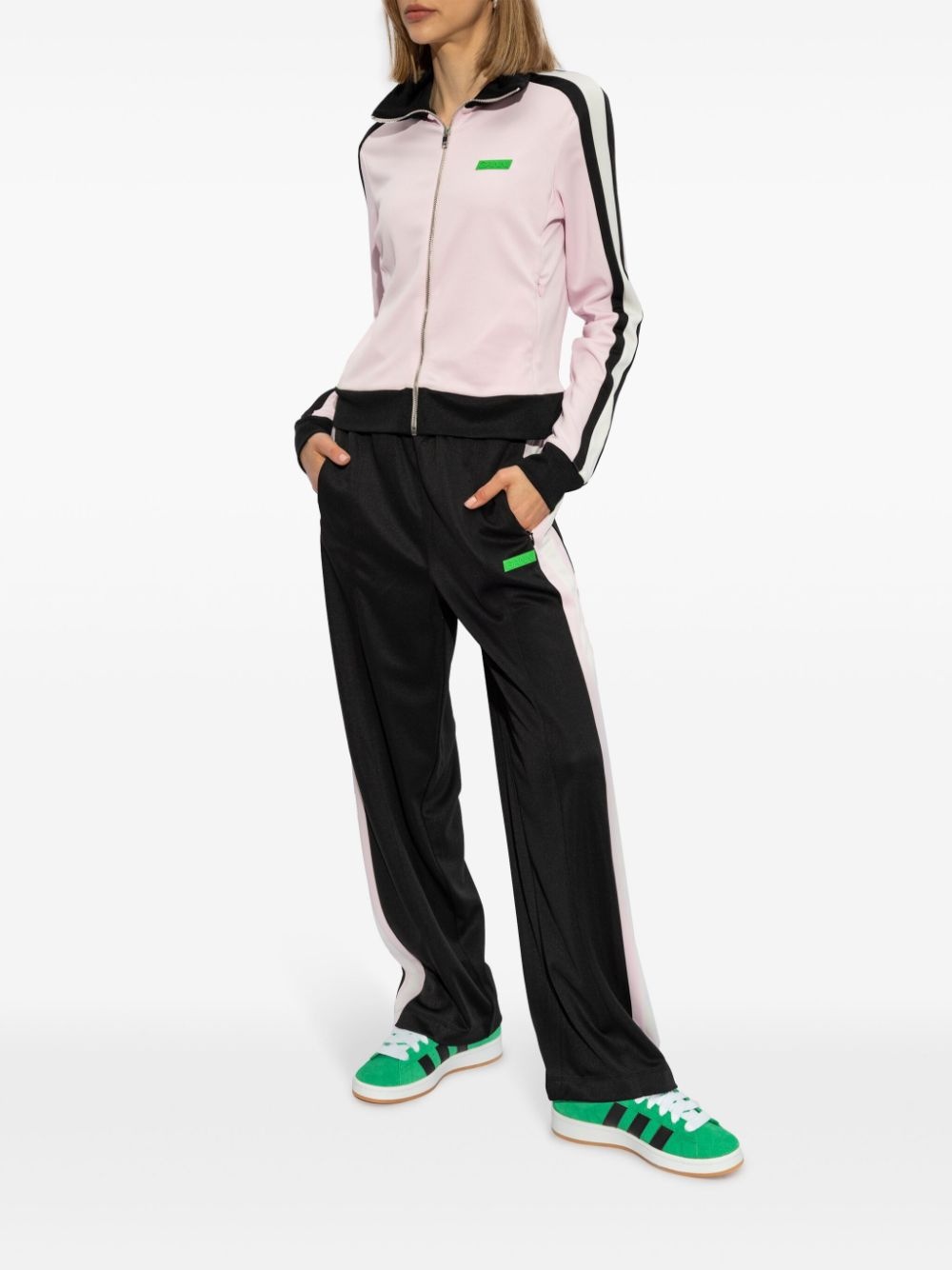 Sporty straight-leg track pants - 2
