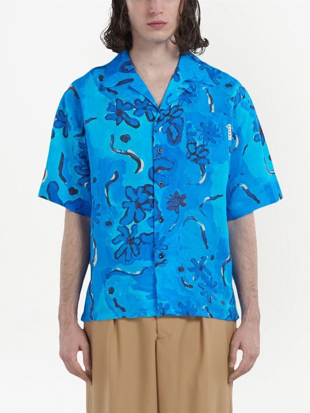 floral-print short-sleeve shirt - 2