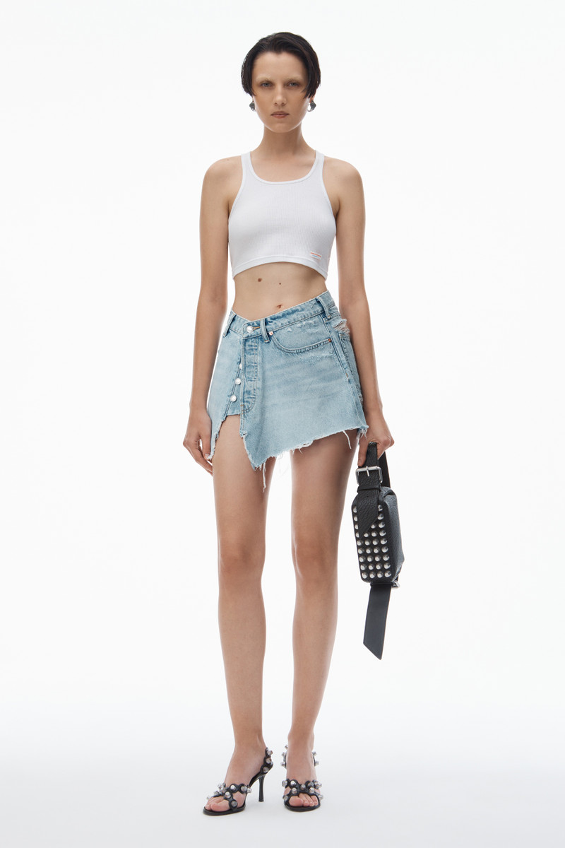Alexander Wang Deconstructed Mini Skirt in Cotton outlook