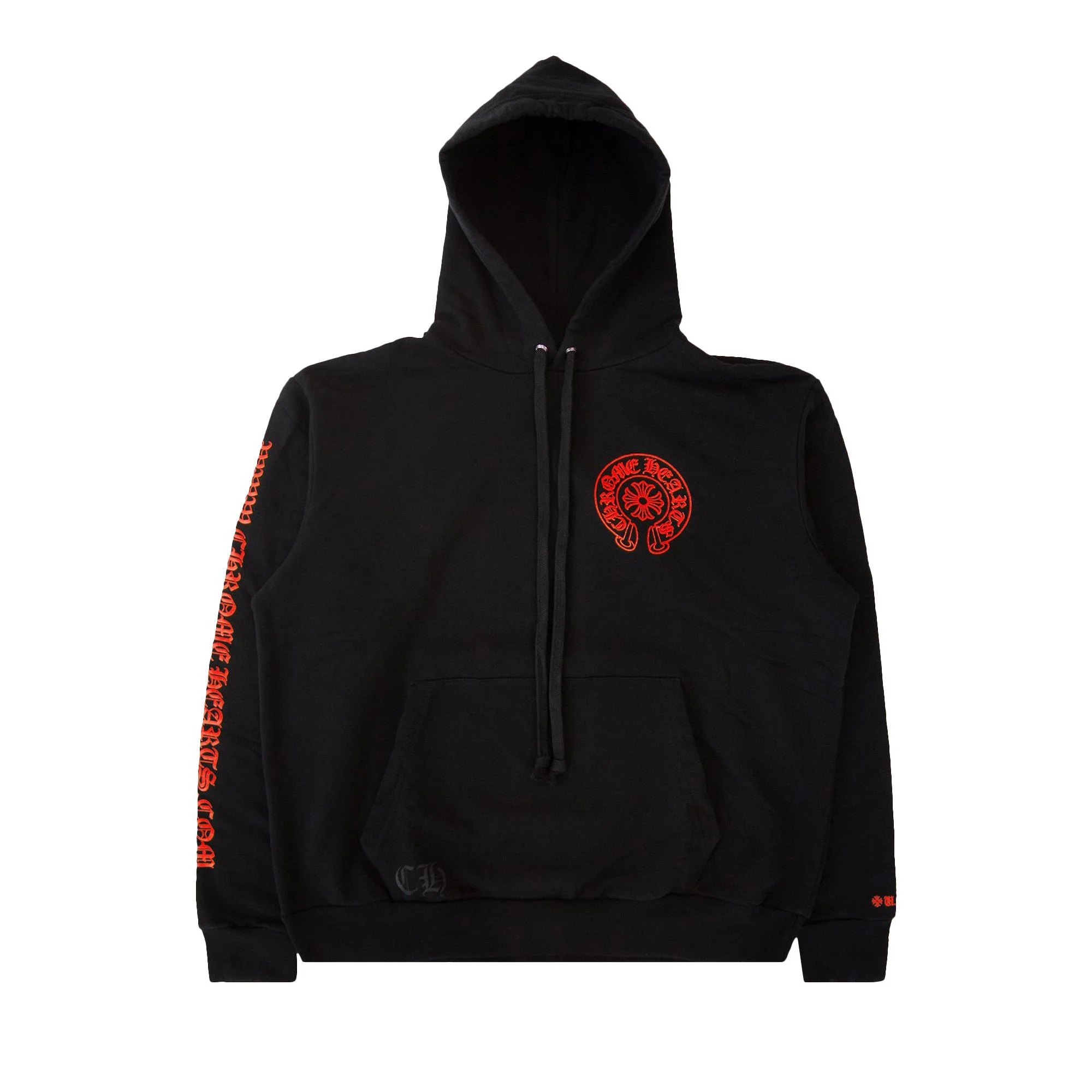 クロムハーツOnline Exclusive Horse Shoe Hoodie Horseshoe Floral Pullover Hoodie 
