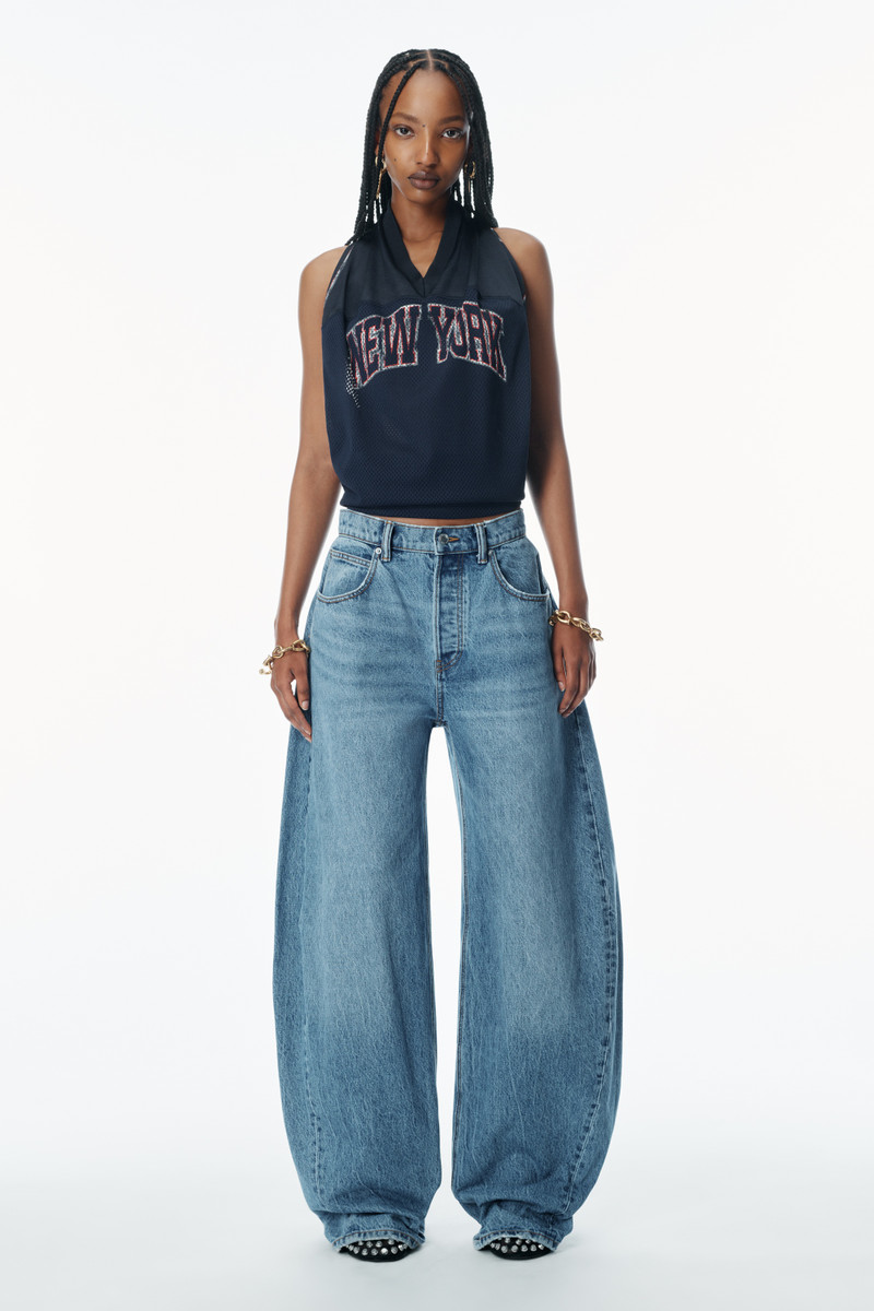Alexander Wang Oversize Rounded Denim Jeans outlook